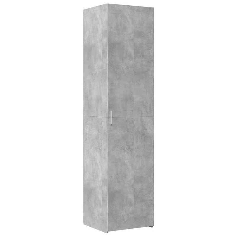Dulap înalt, gri beton, 45x42,5x185 cm, lemn compozit