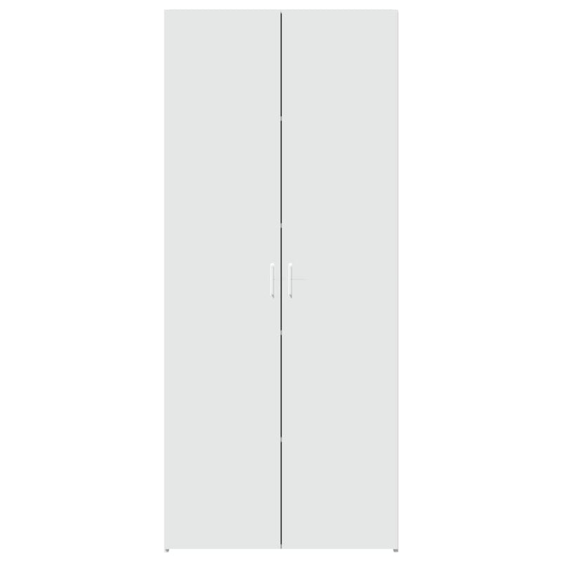 Dulap înalt, alb, 80x42,5x185 cm, lemn prelucrat
