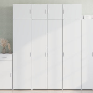 Dulap înalt, alb, 80x42,5x185 cm, lemn prelucrat