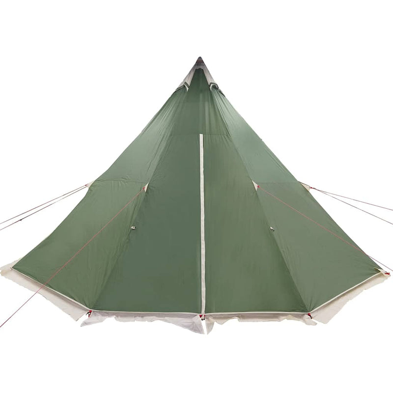 Cort de familie Tipi pentru 8 persoane, verde, impermeabil