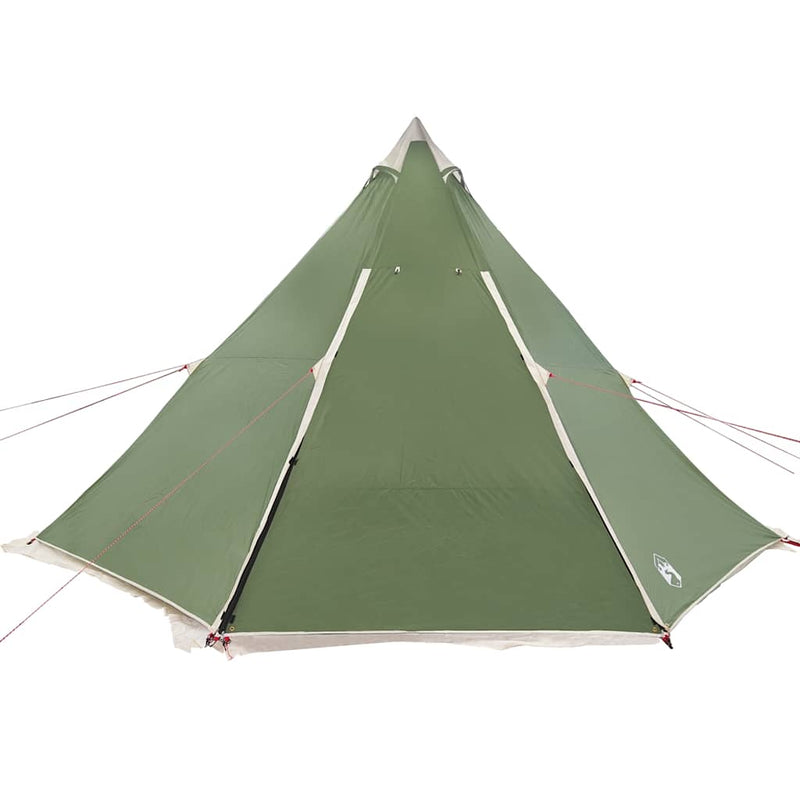 Cort de familie Tipi pentru 8 persoane, verde, impermeabil