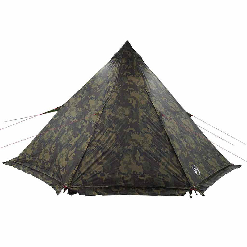 Cort de familie Tipi pentru 8 persoane, camuflaj, impermeabil