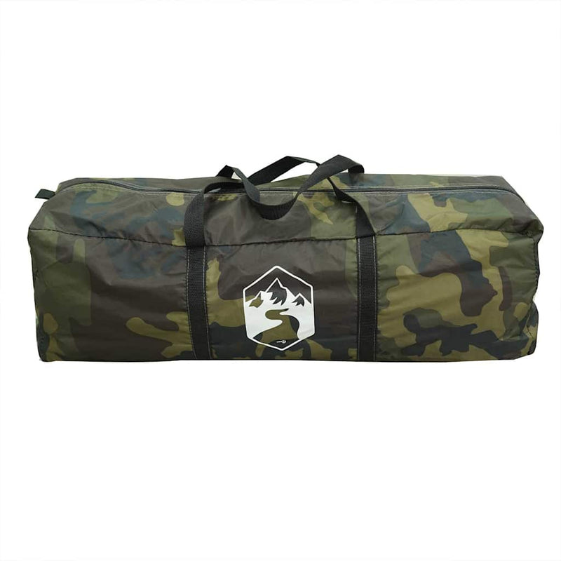 Cort de familie Tipi pentru 8 persoane, camuflaj, impermeabil