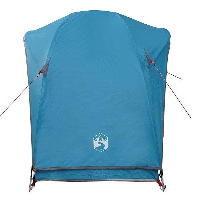 Cort de camping pentru 1 persoană, albastru, impermeabil