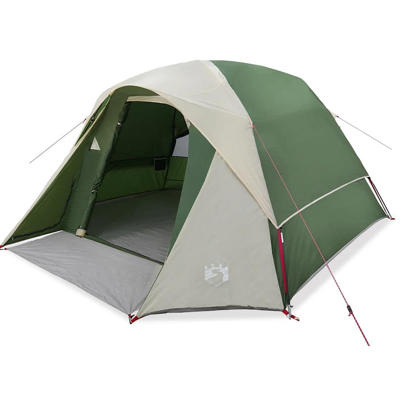 Cabină cort de camping, 4 persoane, verde, impermeabil