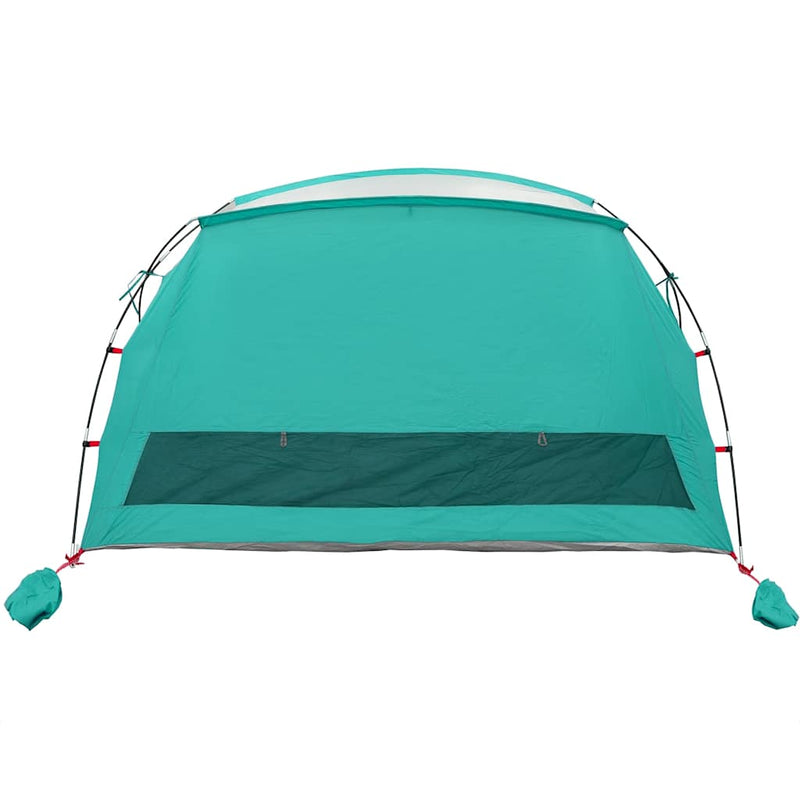 Cort de plajă 2 persoane, verde marin, impermeabil
