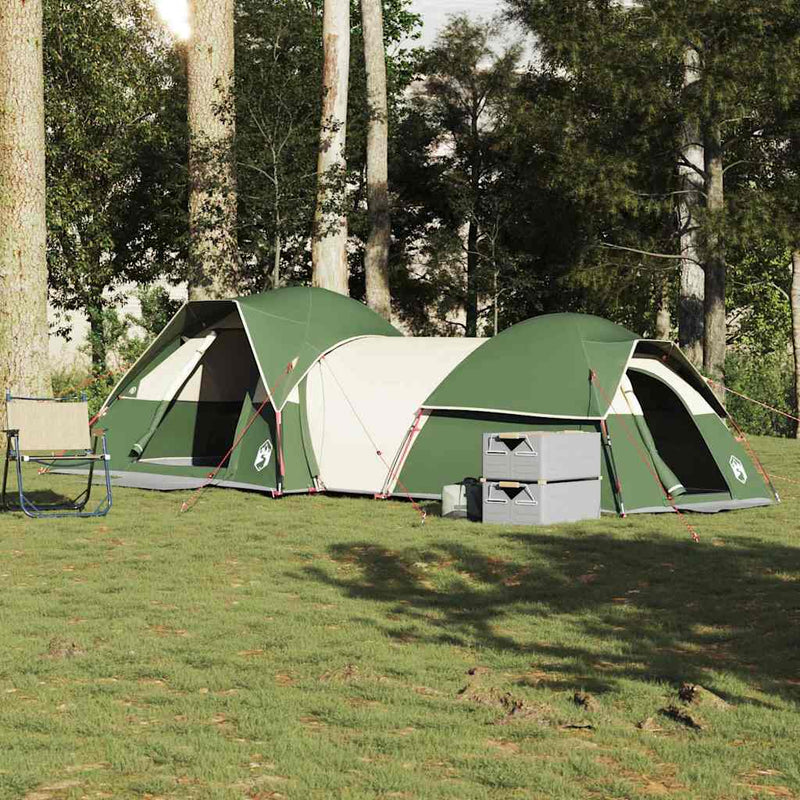 Cort de camping pentru 5 persoane, verde, impermeabil