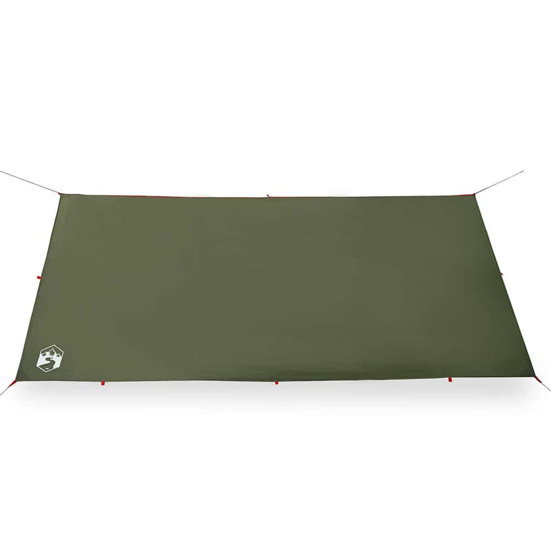 Prelată de camping, verde măsliniu, 366x306 cm, impermeabilă