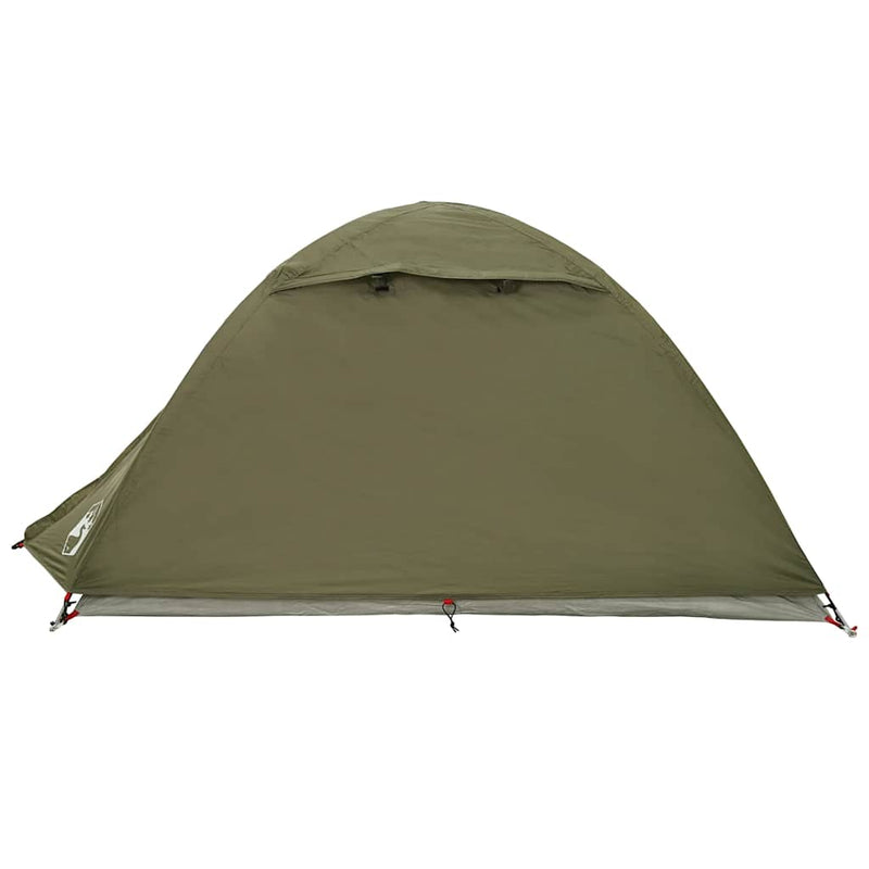Cort camping cupolă 2 persoane verde măsliniu impermeabil