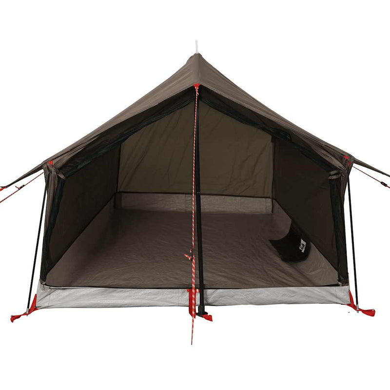 Cort de camping pentru 2 persoane, maro, impermeabil