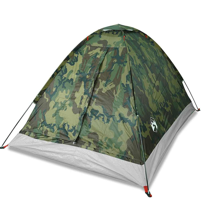 Cort de camping cupolă pentru 2 persoane, camuflaj, impermeabil