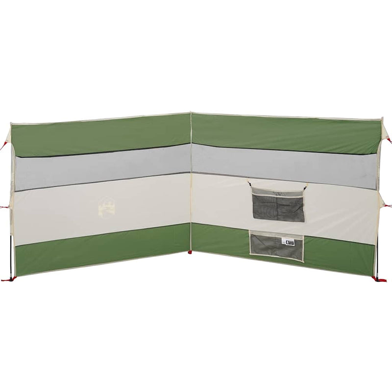 Paravan de camping verde 340x130 cm impermeabil
