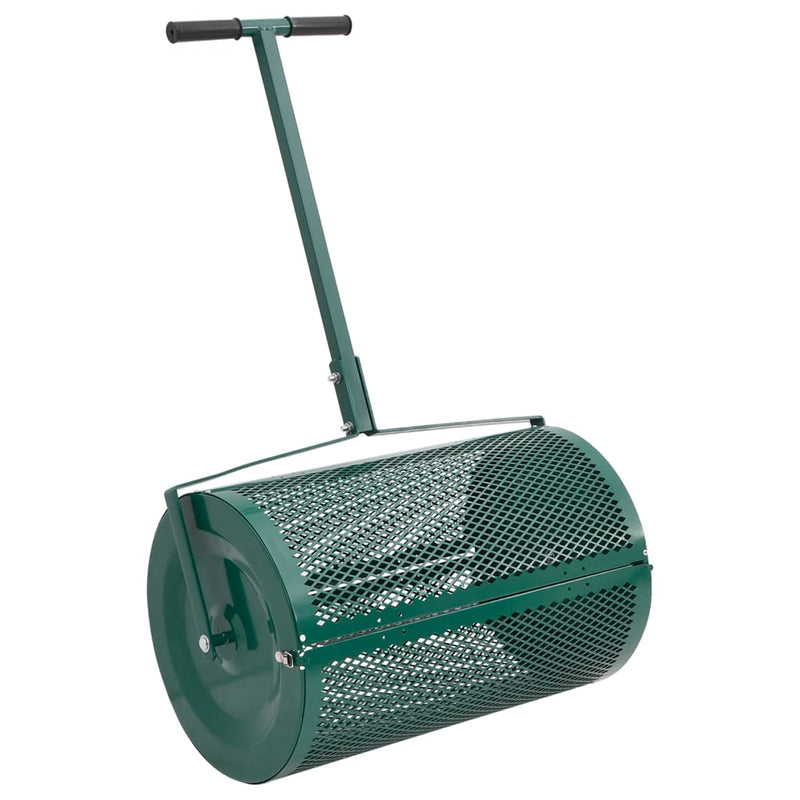 Distribuitor de compost, 75L, verde, Ø40x60 cm, oțel