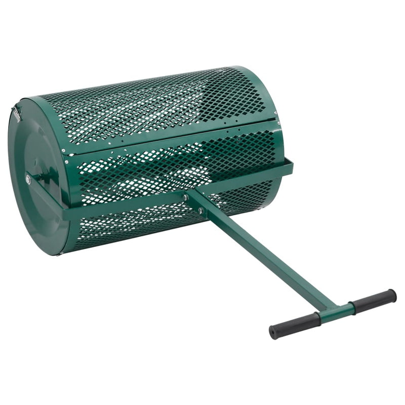 Distribuitor de compost, 75L, verde, Ø40x60 cm, oțel