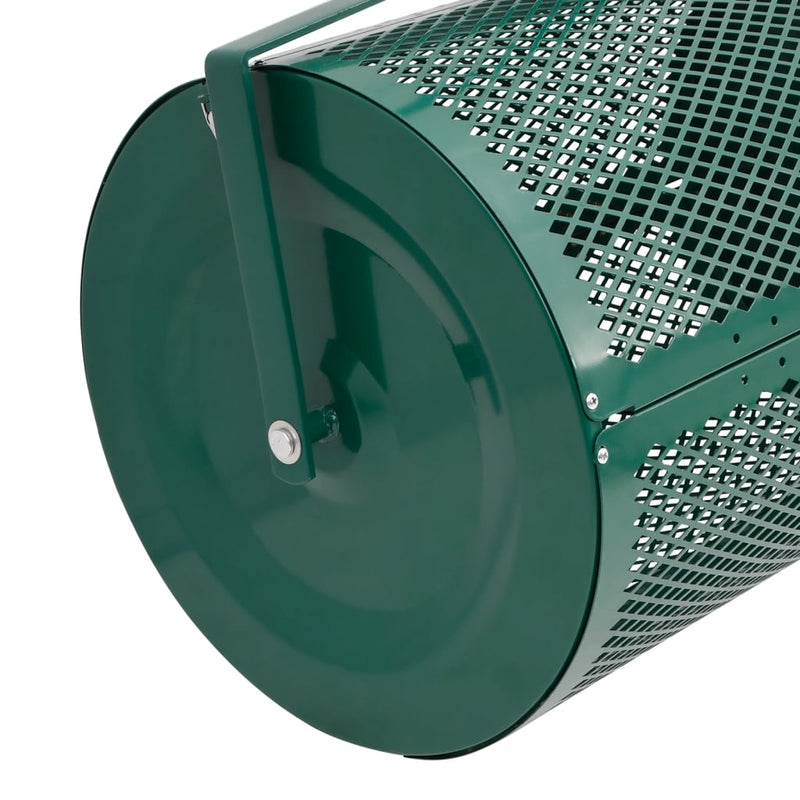 Distribuitor de compost, 75L, verde, Ø40x60 cm, oțel