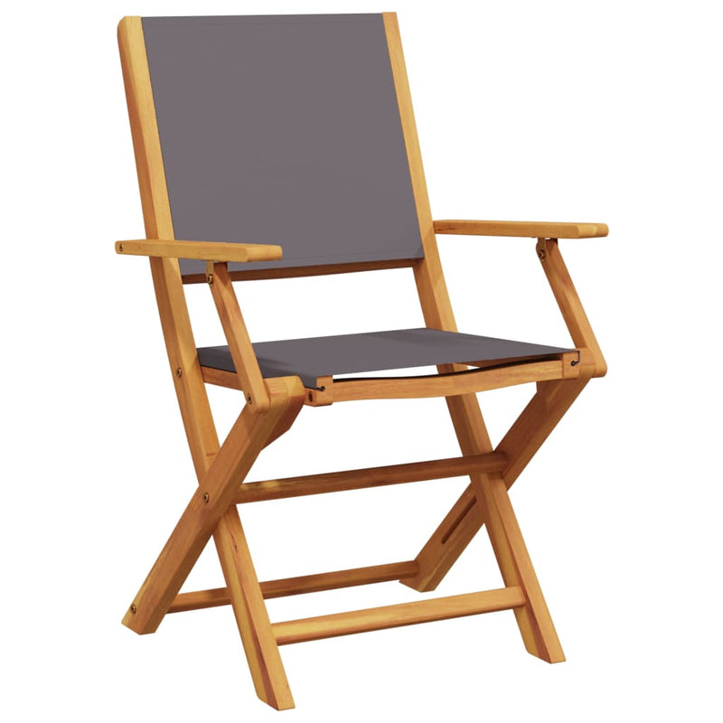 Set mobilier de grădină 5 piese textil antracit/lemn masiv