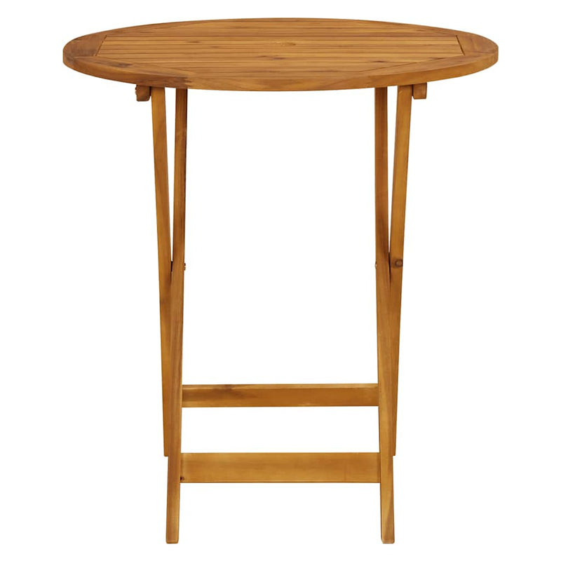 Set mobilier bistro, 3 piese, bej, polipropilenă și lemn masiv