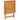 Set mobilier bistro, 3 piese, textil alb crem/lemn masiv