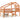 Pat înalt de dormitor, maro ceruit, 90x200cm, lemn masiv de pin