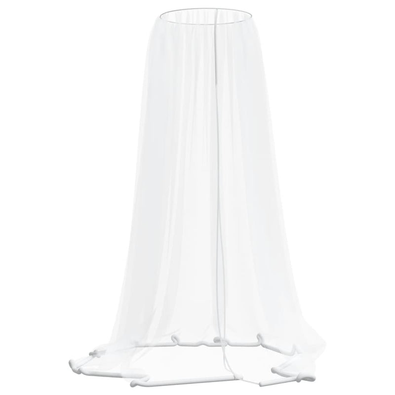 Plasa de tantari pentru umbrela 220 ochiuri alb Φ330x250 cm