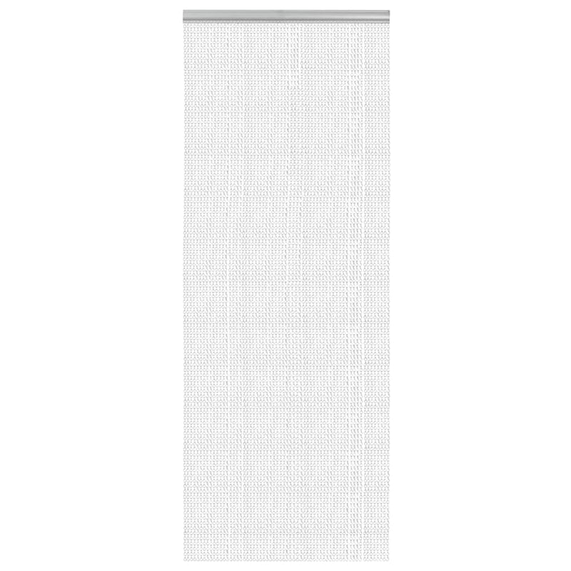 Paravan de ușă cu lanț, 80x201 cm, aluminiu