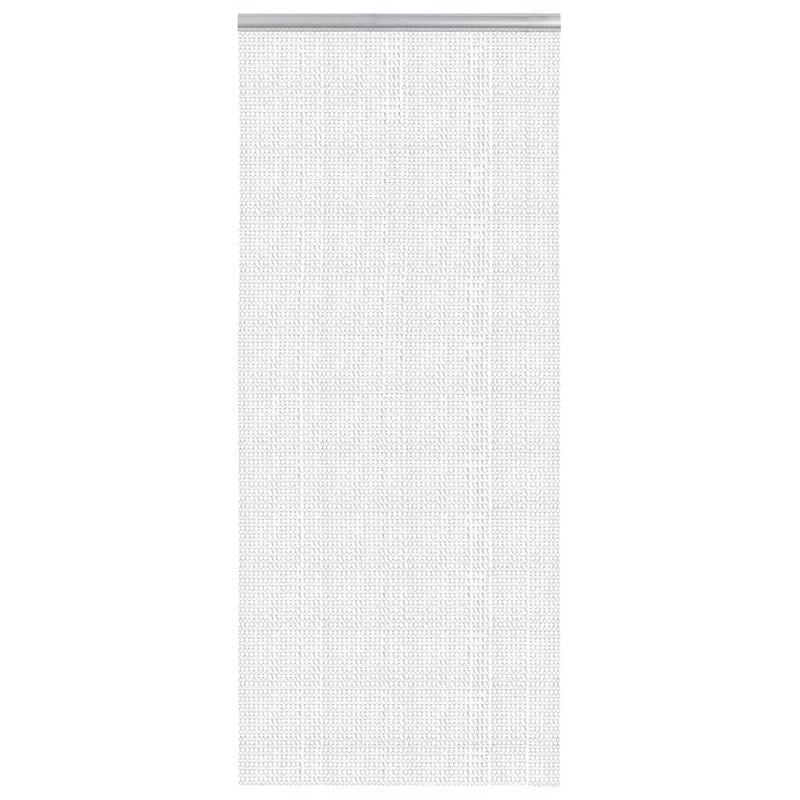 Paravan de ușă cu lanț, 90x212 cm, aluminiu