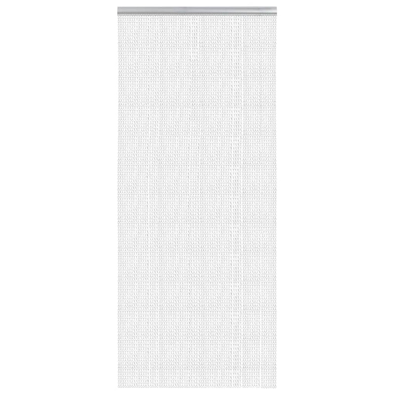 Paravan de ușă cu lanț, 90x220 cm, aluminiu