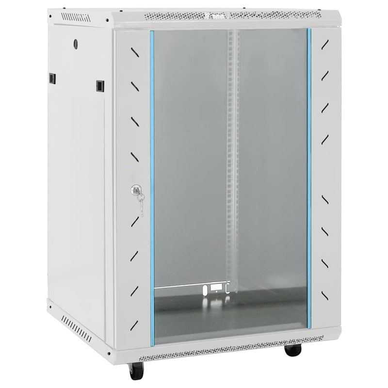 Dulap de rețea cu depozitare Gri 600 x 600 x 1000 mm Oțel