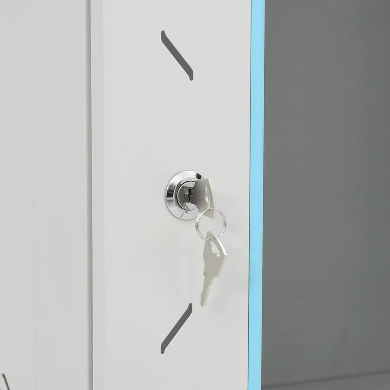 Dulap de rețea cu depozitare Gri 600 x 600 x 1000 mm Oțel