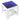 Măsuță de cafea cu LED, alb, 53x53x45 cm, lemn prelucrat