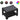 Măsuță de cafea cu LED, negru, 73x53x45 cm, lemn prelucrat