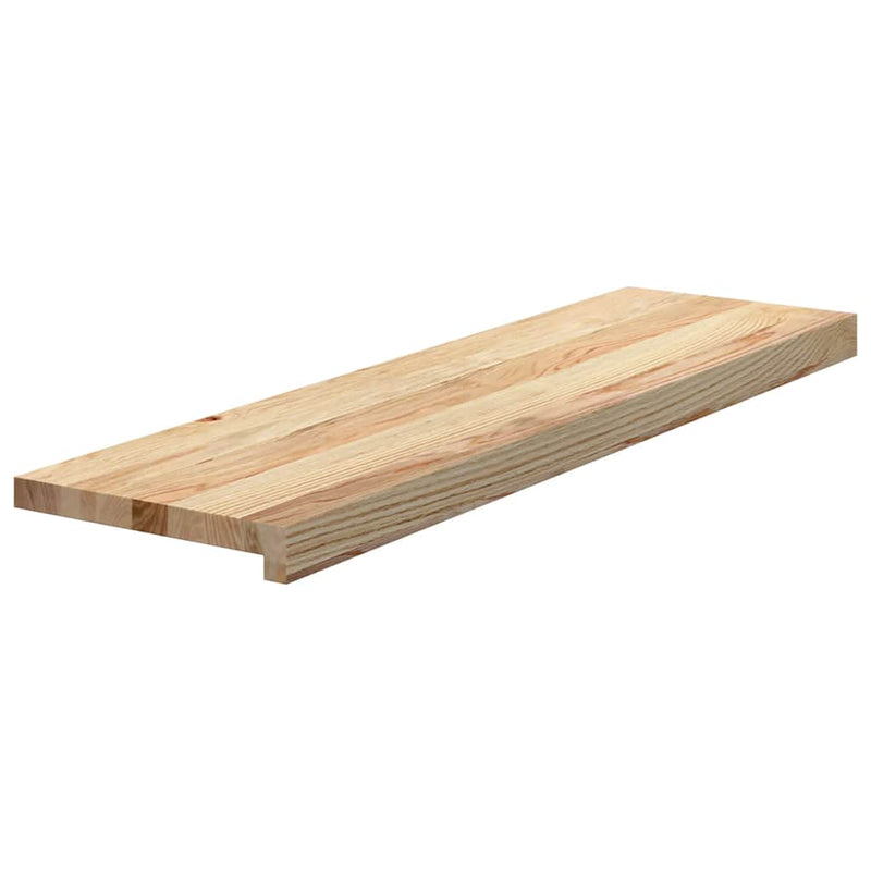 Trepte scari 4 buc Stejar masiv netratat 90x25x2 cm