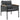 Set mobilier de balcon, 3 piese, cu perne, negru, oțel
