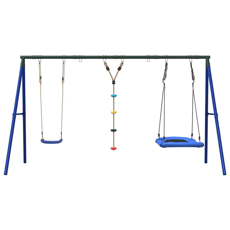 Set leagăn de exterior cu leagăn, leagăn cu disc, leagăn cuib