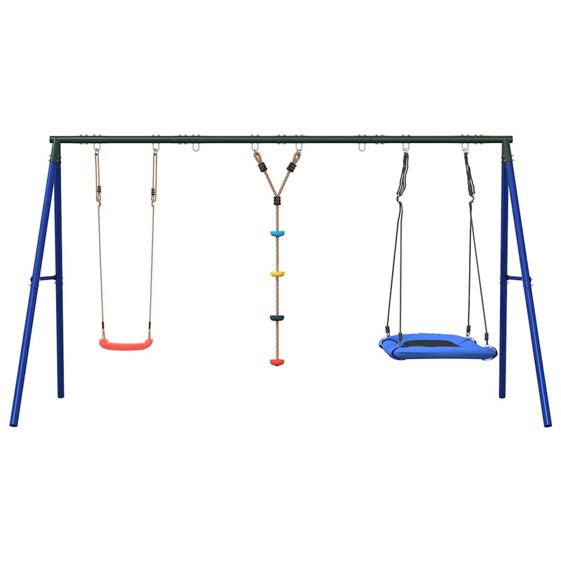 Set leagăn de exterior cu leagăn, leagăn cu disc, leagăn cuib
