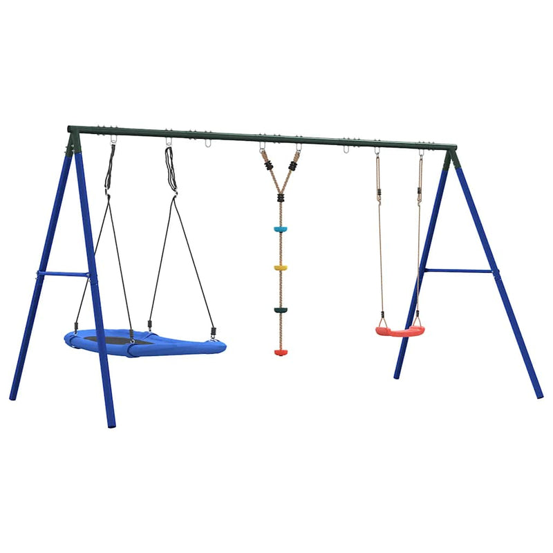 Set leagăn de exterior cu leagăn, leagăn cu disc, leagăn cuib