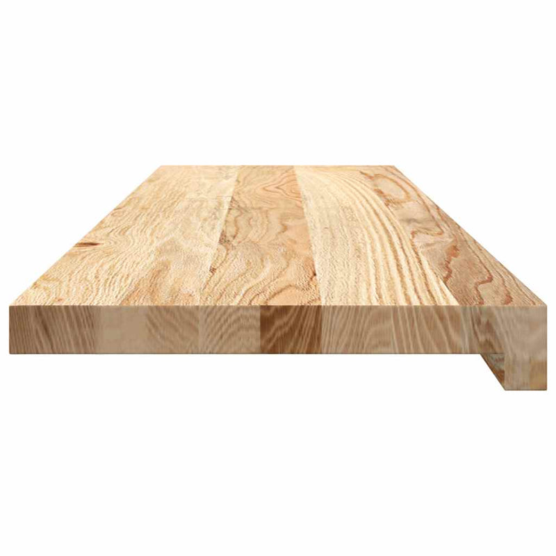 Trepte scari 2 buc Stejar masiv netratat 90x25x2 cm