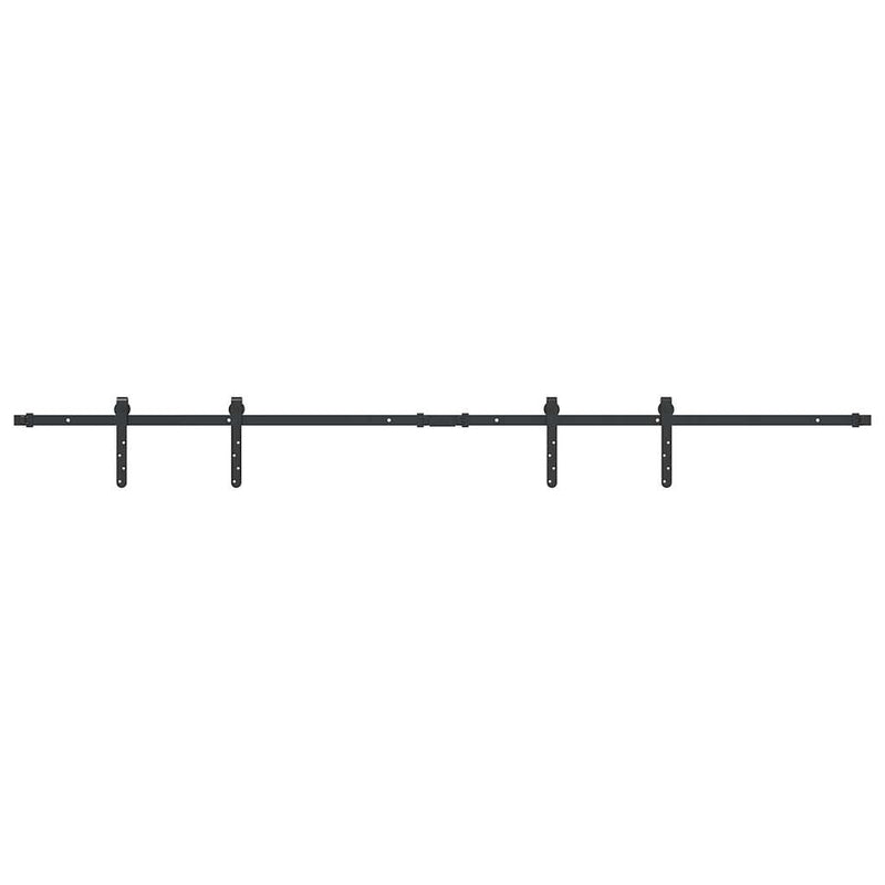 Set uși glisante pentru dulap 200 cm oțel carbon