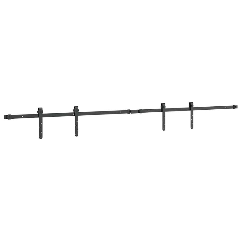 Set uși glisante pentru dulap 200 cm oțel carbon