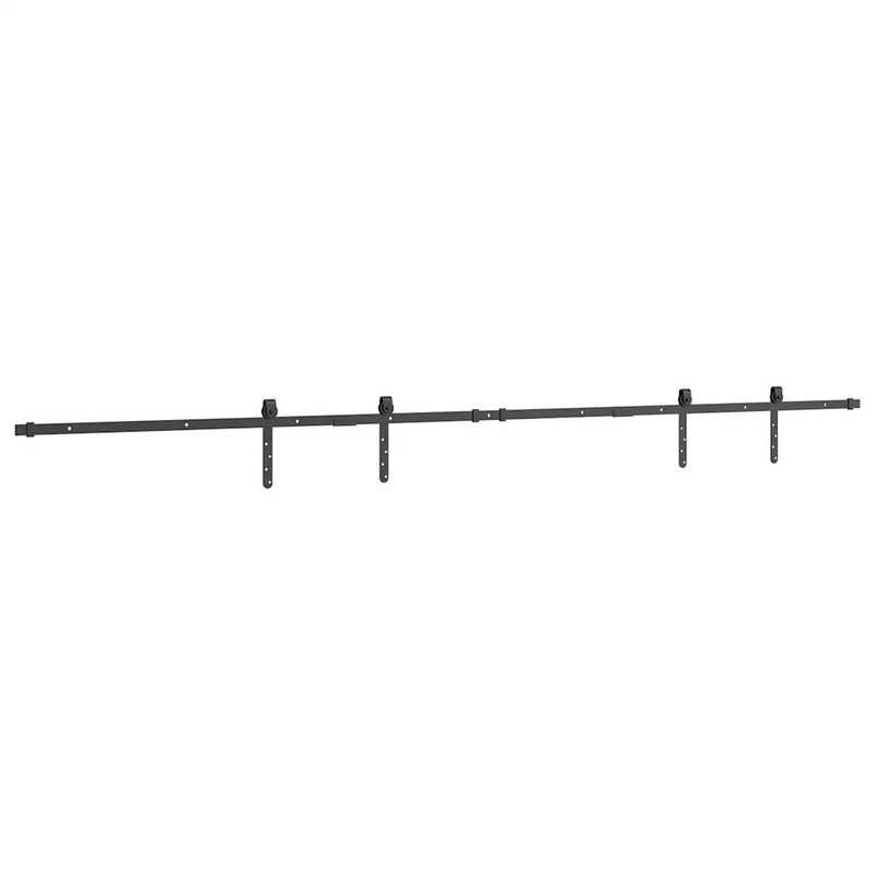 Set uși glisante pentru dulap 244 cm oțel carbon