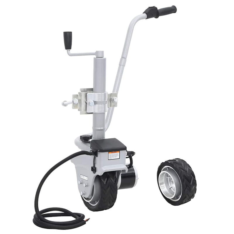 Roată de manevră motorizată pentru remorcă, aluminiu 12 V 350 W