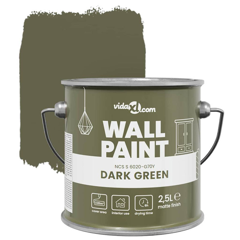 Vopsea de perete Verde 2,5 L Print pe perete