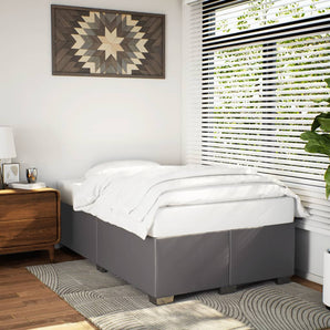 Cadru de pat fără saltea gri 120x190 cm piele artificială