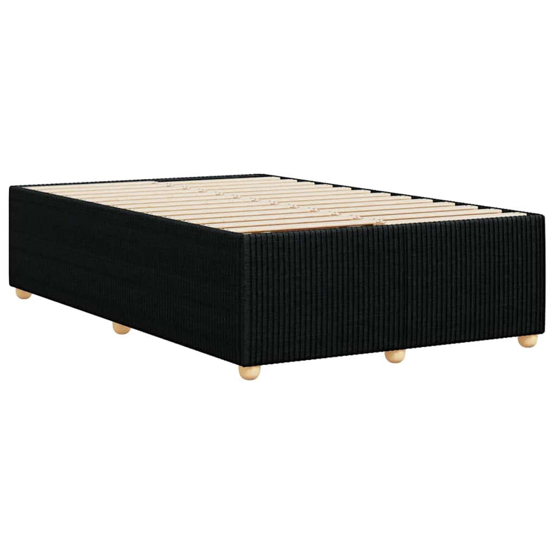 Cadru de pat fără saltea, negru, 120x200 cm, textil