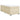 Pat box spring cu saltea, crem, 100x200 cm, textil