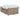 Pat box spring cu saltea, cappuccino, 120x190cm piele ecologică