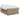 Pat box spring cu saltea, cappuccino, 160x200cm piele ecologică
