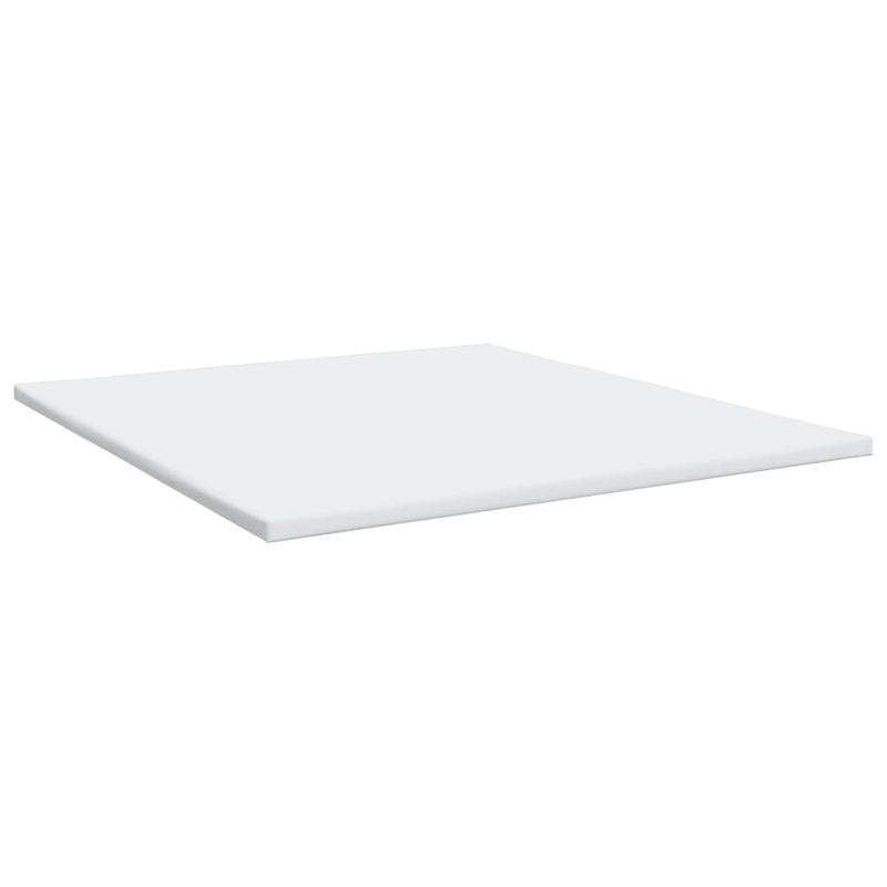 Pat box spring cu saltea, alb, 200x200 cm, piele ecologică