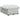 Pat continental cu saltea, gri deschis, 120x200 cm, catifea