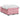 Pat box spring cu saltea, roz, 120x200 cm, catifea